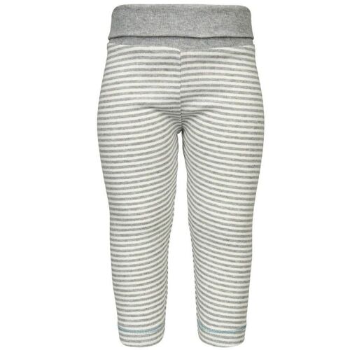 OrganicEra Leggings,Grey Melange Striped