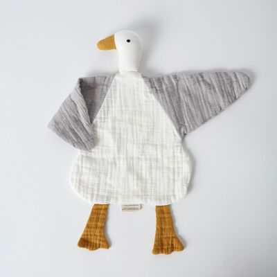 OrganicEra Organic  Muslin Duck toy , white