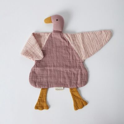 OrganicEra Canard en mousseline bio, vieux rose