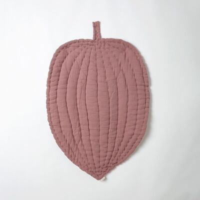 OrganicEra play mat LEAF MAT in dusty rose