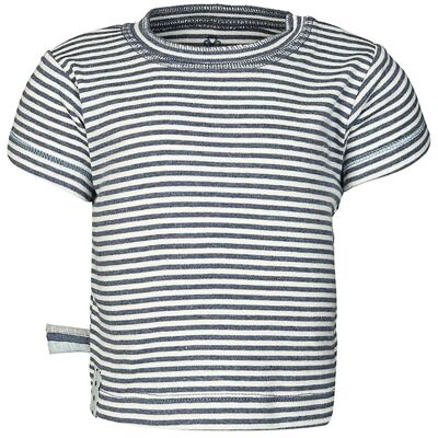 OrganicEra Organic S/S T-shirt Striped, Indigo Melange