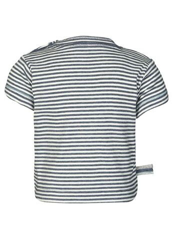 OrganicEra Organic S/S T-shirt Striped, Indigo Melange 2