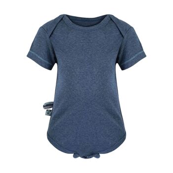 OrganicEra Organic S/S Body, Indigo Melange 1