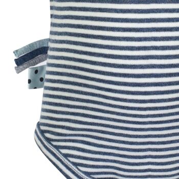 OrganicEra Organic S/S Body, Indigo Melange Striped 3