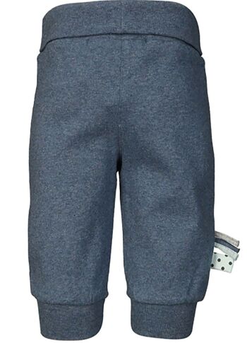 OrganicEra Pantalon pour bébé biologique avec bande élastique, Indigo Melange 2