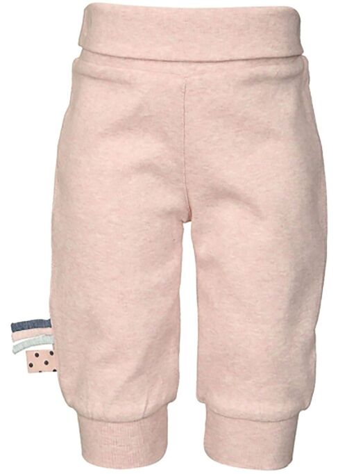 OrganicEra Organic Baby Pants with Elastic Band, Rose Melange