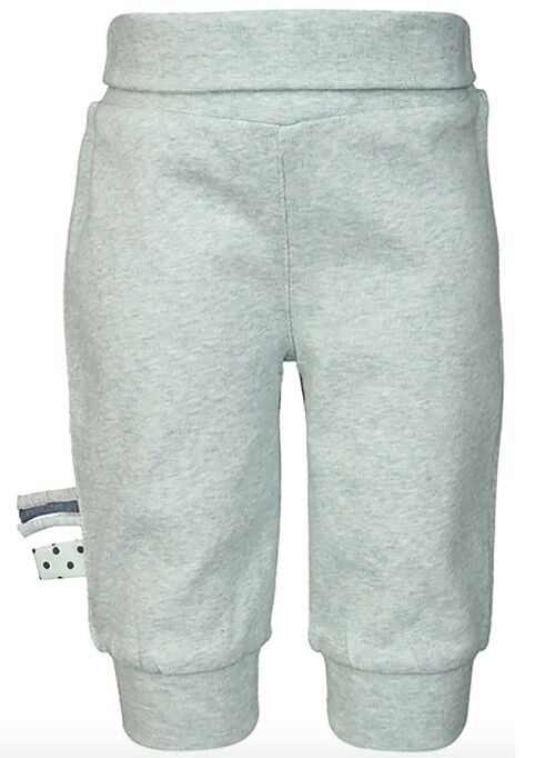 OrganicEra Organic Baby Pants with Elastic Band, Aqua Melange