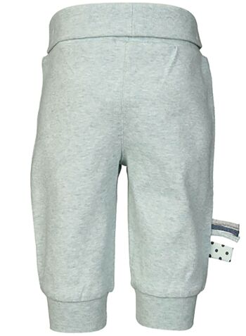 OrganicEra Pantalon pour bébé biologique avec bande élastique, Aqua Melange 2