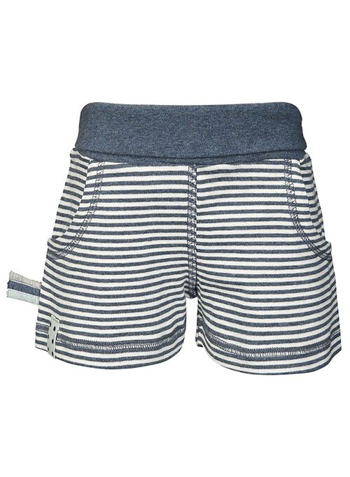 OrganicEra Organic Shorts, Indigo Melange Striped