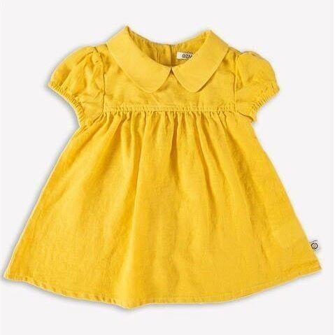 OrganicEra Abito in canapa biologica, senape