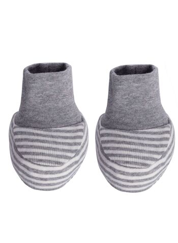 Chaussons bio OrganicEra, gris chiné 1