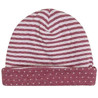 OrganicEra Organic Hat ,Bordeaux Melange