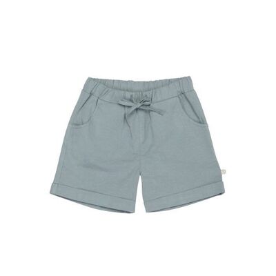 Short en gabardine biologique OrganicEra, bleu gris