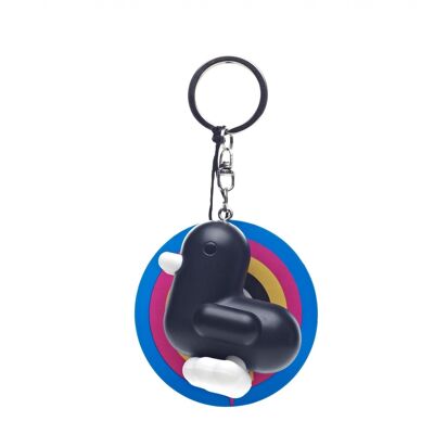 CANAR | BLACK SILICONE DUCK KEYRING