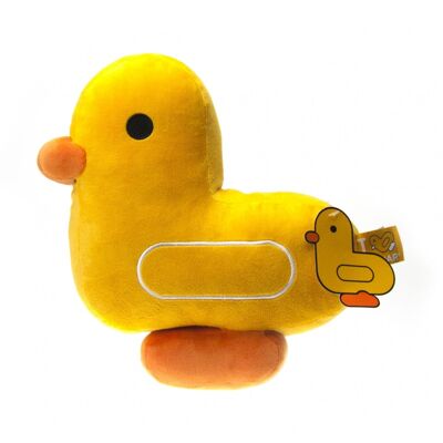 CANARE | COUSSIN DOUX CANARD JAUNE EN POLAIRE