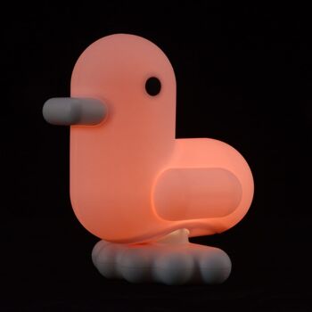 CANARE | LAMPE D'AMBIANCE LED DUCK & HEART ROSE PASTEL DOUX 4