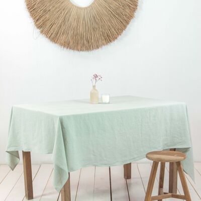 Linen tablecloth in Sage Green - 79x79" / 200x200 cm