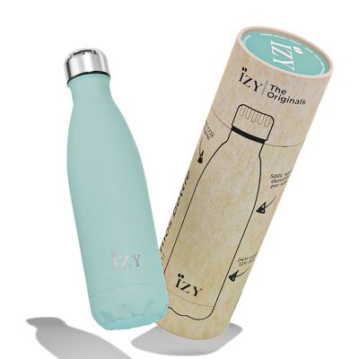 Thermosflasche Blau 500ML & Trinkflasche / Wasserflasche / Thermoskanne / Flasche / Isolierflasche / Wasser / Wärmeflasche
