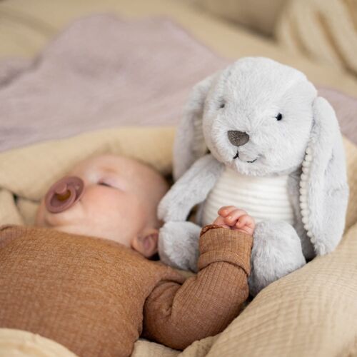 FLOW AMSTERDAM | MILO BUNNY HEARTBEAT COMFORTER | GREY