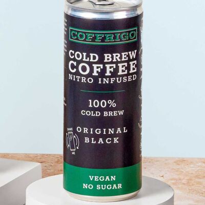 Cold Brew Coffee - ORIGINAL BLACK - Nitro Infused - uniquement pour les clients en dehors de l'Allemagne