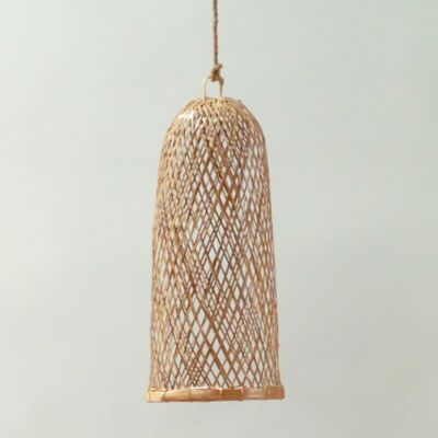 lámpara de bambú | pantalla | Plafón Natural Trenzado CAMAYA