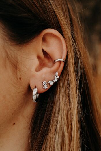 Earcuff Yara - argent 2