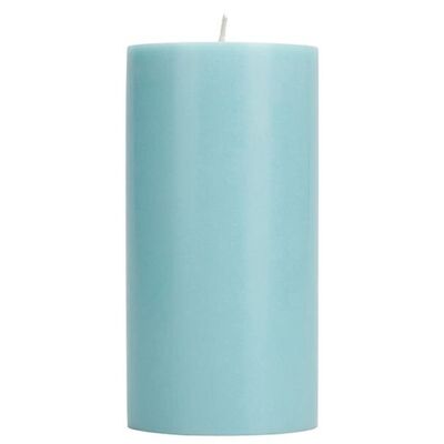 Candela a colonna SOLID blu polvere alta 15 cm