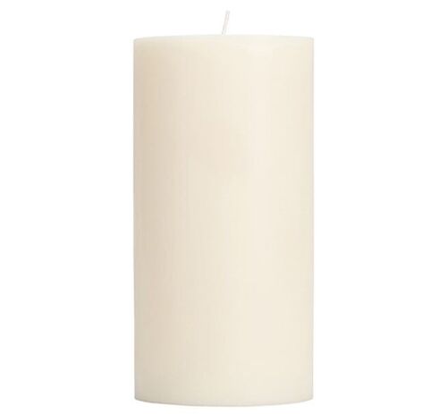 15 cm Tall SOLID Pearl White Pillar Candle