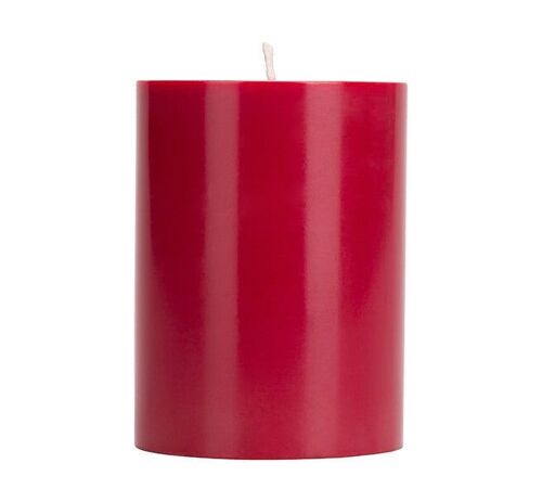 10cm Small SOLID Guardsman Red Pillar Candle