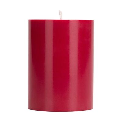 10cm Small SOLID Guardsman Red Pillar Candle