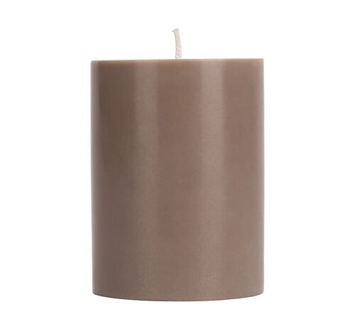 10cm Small SOLID Fawn Pillar Candle