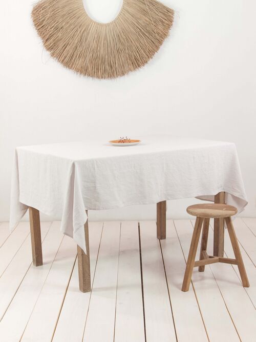 Linen tablecloth in Cream - 92x92" / 235x235 cm