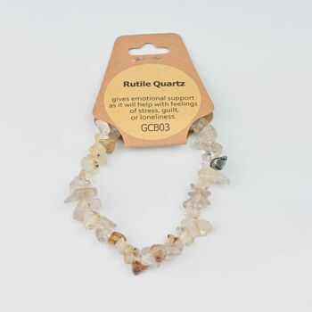 Bracelet Puce de Quartz Rutile 2