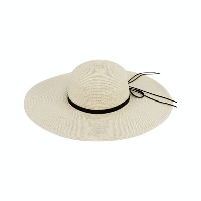 Sombrero de paja con cinta para mujer