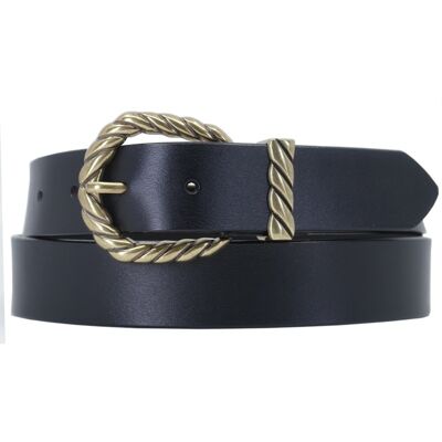 Women's twisted leather belt 3052