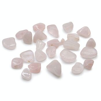 ATumbleS-08 - Petites pierres de culbutage africaines - Quartz rose - Vendu en 24x unité/s par extérieur 1