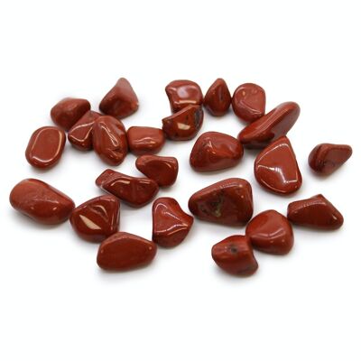 ATumbleS-14 - Small African Tumble Stones - Jasper - Red - Vendido en 24x unidad/es por exterior