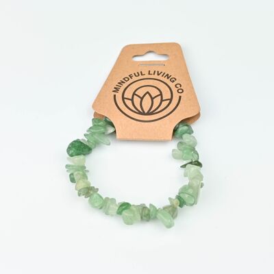 Green Aventurine Chip Bracelet