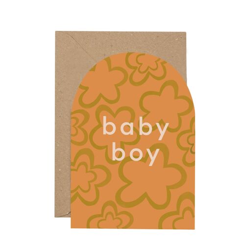 Baby Boy' curved card