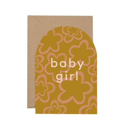Tarjeta curva de Baby Girl