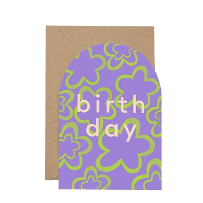 Gebogene Geburtstagskarte