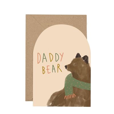 Tarjeta de papá oso