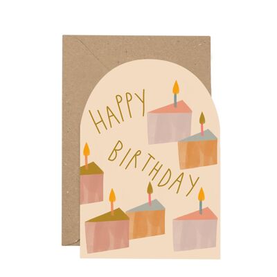Carte de gâteau "Joyeux anniversaire"