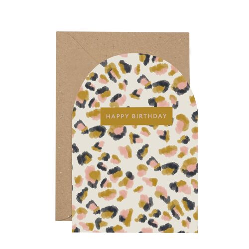 Happy Birthday' Leopard card