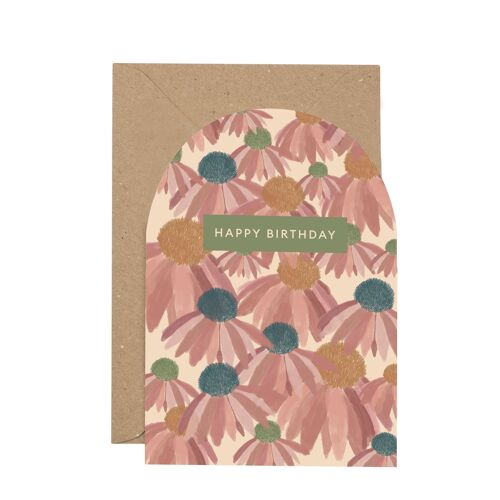 Happy Birthday' Dahlia card