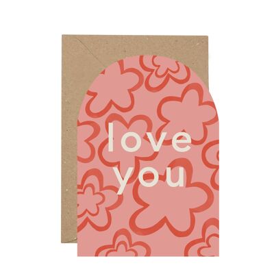 Love You' greetings card