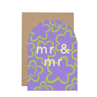 Tarjeta de felicitaciones Mr & Mr