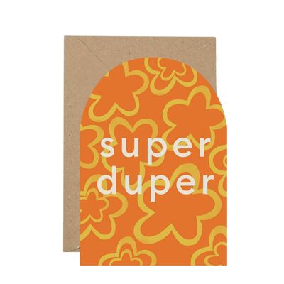 Tarjeta de felicitación Super Duper'