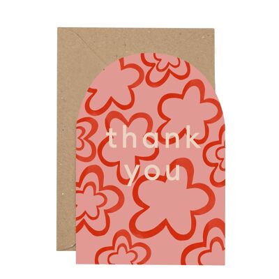 Thank You' curved card