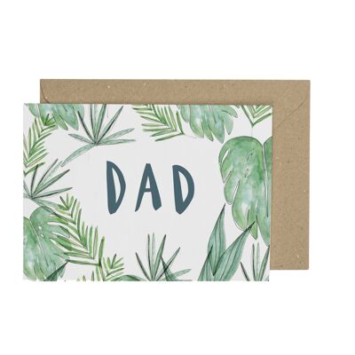 Botanische Papa-Grußkarte